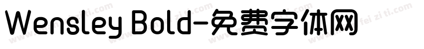 Wensley Bold字体转换